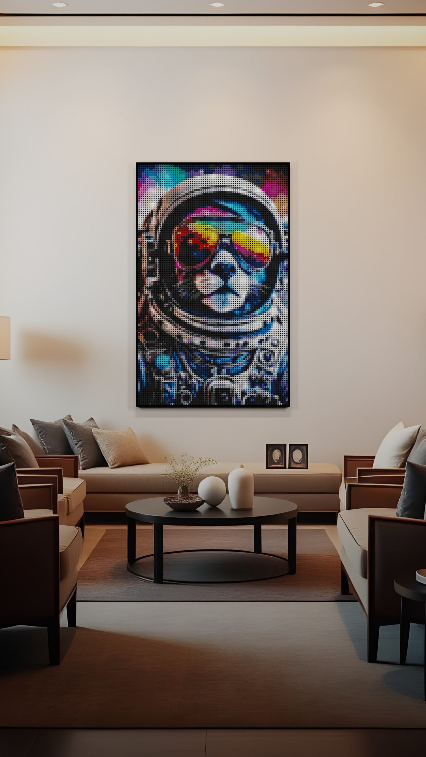 Purrsuit of Space LEGO® Style mosaic creative DIY building set